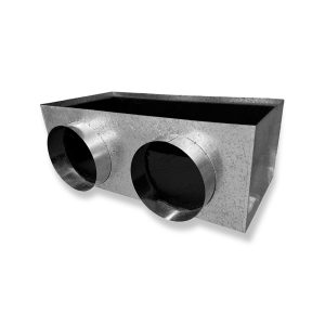 SHEET METAL RETURN AIR PLENUM BOX - SIDE ENTRY